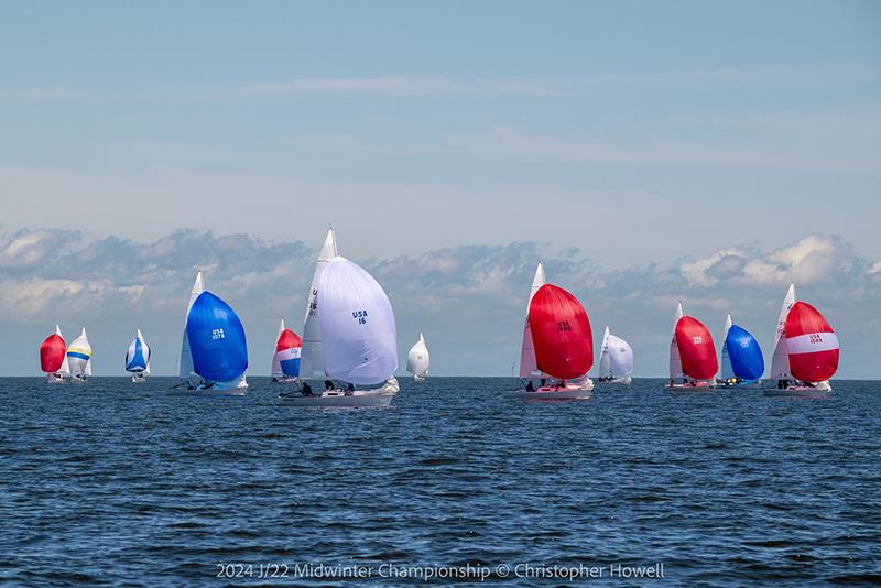 2024 J/22 Midwinter Championship photo copyright Christopher Howell taken at Southern Yacht Club and featuring the J/22 class