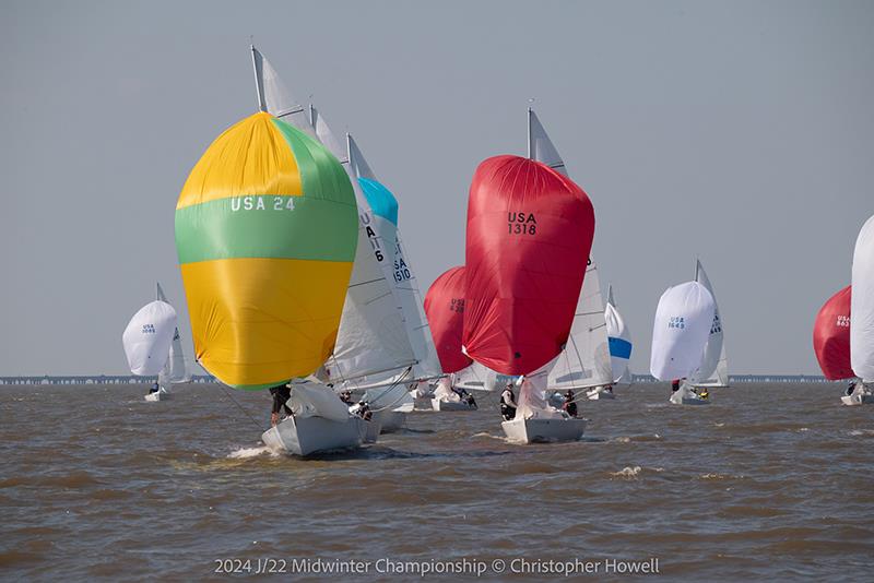 2024 J/22 Midwinter Championship photo copyright Christopher Howell taken at Southern Yacht Club and featuring the J/22 class