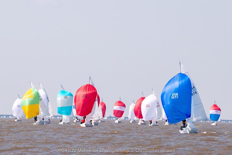 2024 J/22 Midwinter Championship photo copyright Christopher Howell taken at Southern Yacht Club and featuring the J/22 class