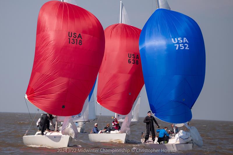 2024 J/22 Midwinter Championship photo copyright Christopher Howell taken at Southern Yacht Club and featuring the J/22 class