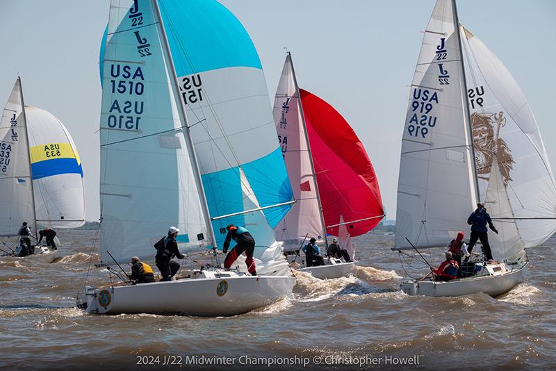 2024 J/22 Midwinter Championship photo copyright Christopher Howell taken at Southern Yacht Club and featuring the J/22 class