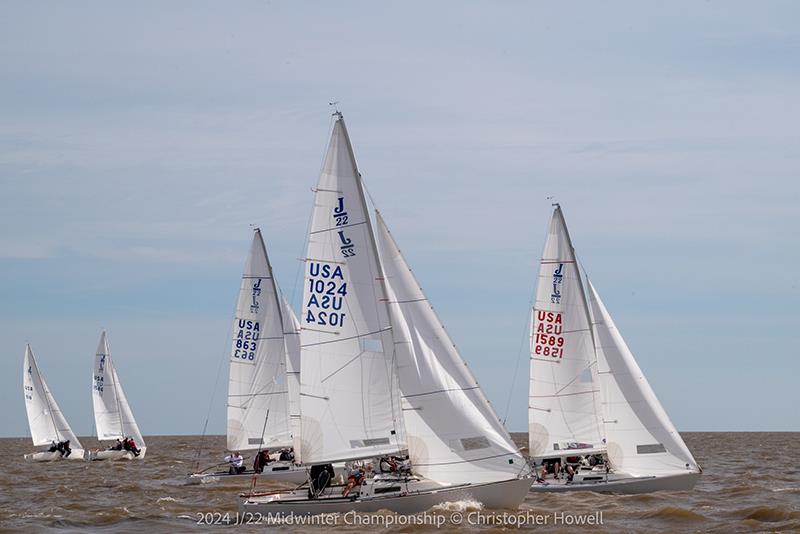 2024 J/22 Midwinter Championship photo copyright Christopher Howell taken at Southern Yacht Club and featuring the J/22 class