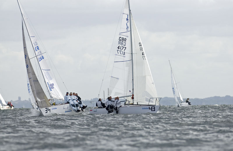 Light & shifty conditions on day four of the MAN Roland J/24 Europeans ...