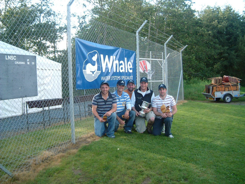 Stefan Hyde's team on 'Nautigirl' win the J/24 Irish nationals photo copyright Shirley Sheard taken at Lough Neagh Sailing Club and featuring the J/24 class