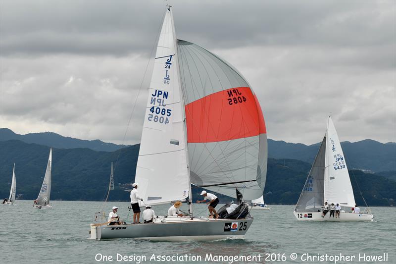 J/24 World Championship at Wakayama, Japan day 3 photo copyright Christopher Howell taken at Wakayama Sailing Club and featuring the J/24 class