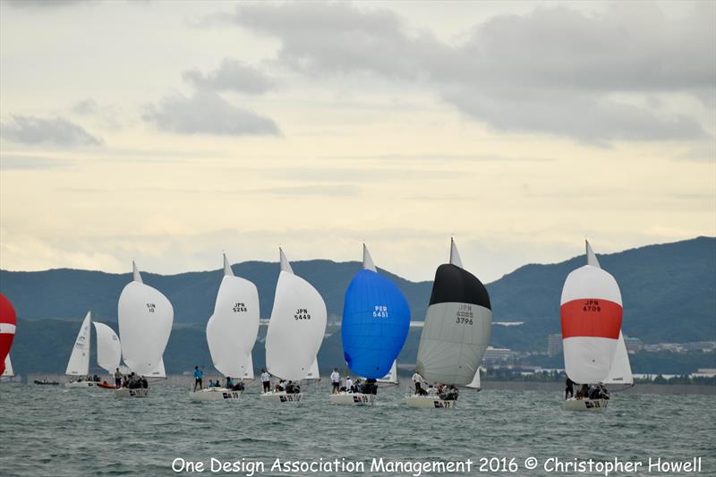 J/24 World Championship at Wakayama, Japan day 3 photo copyright Christopher Howell taken at Wakayama Sailing Club and featuring the J/24 class