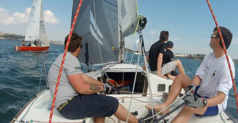 On board during the Saltash Sailing Club J/24 Spring Series  photo copyright Sam Marshall taken at Saltash Sailing Club and featuring the J/24 class