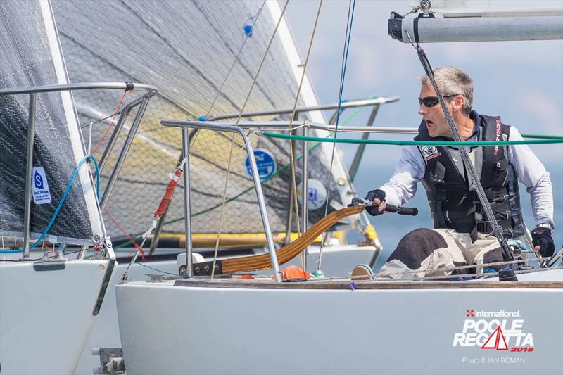 Tight racing in the J/24s on day 1 of the International Paint Poole Regatta 2018 - photo © Ian Roman / International Paint Poole Regatta