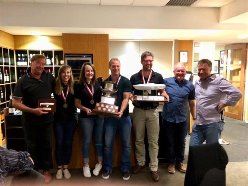 Winners are grinners photo copyright Luis Ferreiro taken at Sandringham Yacht Club and featuring the J/24 class