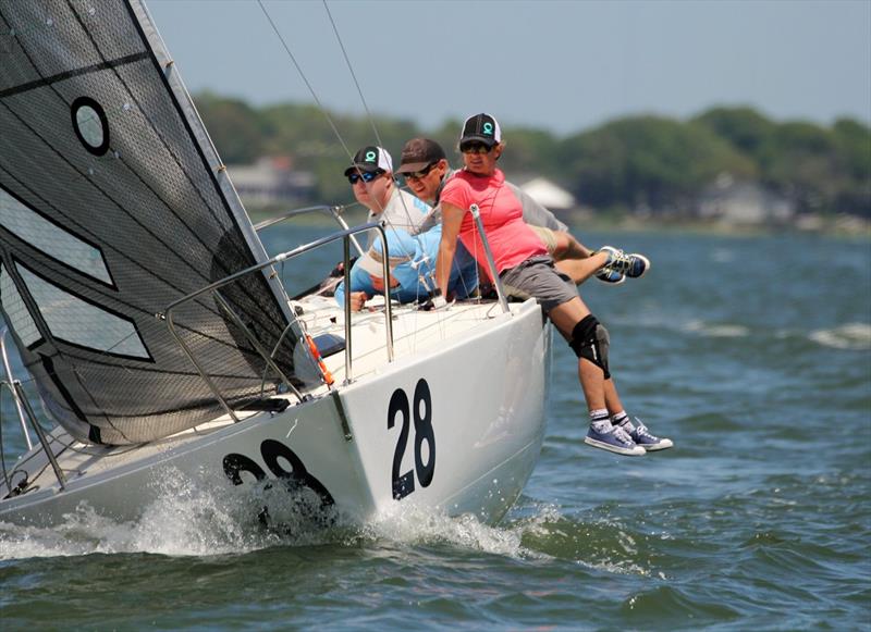 2018 J 24 North American Championship - Day 1 photo copyright Priscilla Parker taken at Charleston Yacht Club and featuring the J/24 class