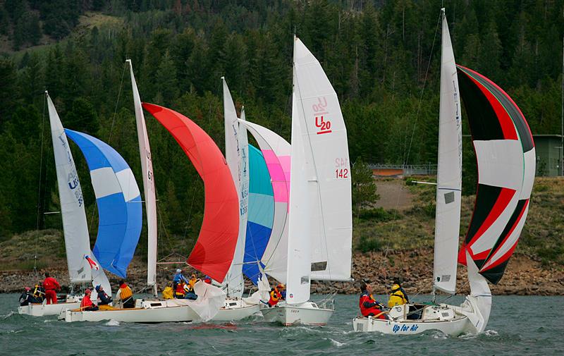 Mixing it up at the Dillon Open Regatta, Lake Dillon, Colorado - photo © Image courtesy of the Dillon Open Regatta