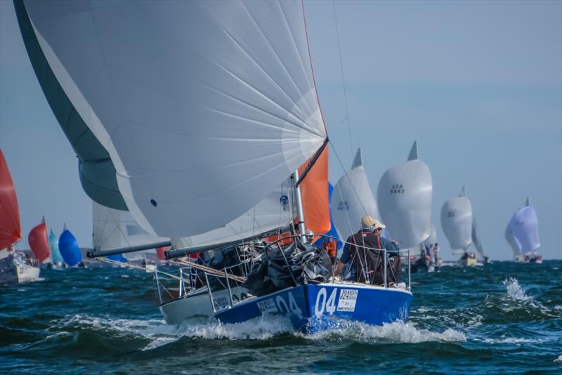 J/24 Fleet 43 races on the waters of Maine's beautiful Casco Bay photo copyright Ann Blanchard taken at  and featuring the J/24 class