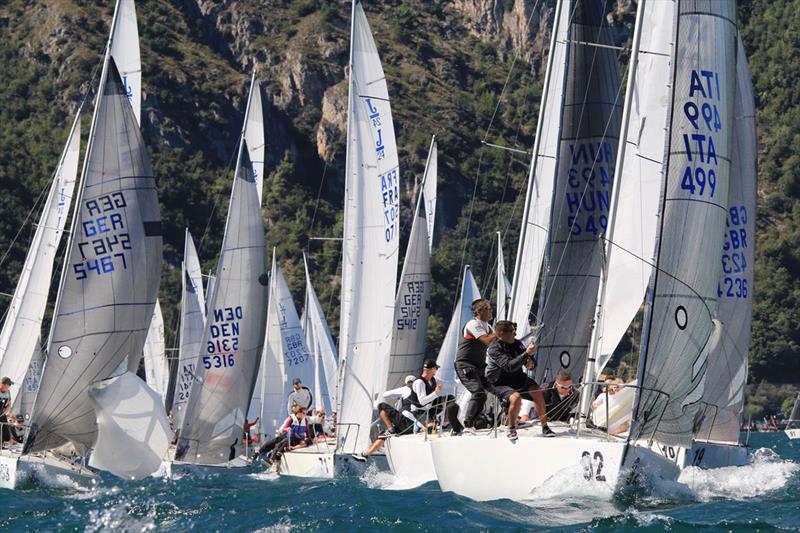 2018 J24 World Championships - Day 1 photo copyright Elena Giolai / Fraglia Vela Riva taken at  and featuring the J/24 class