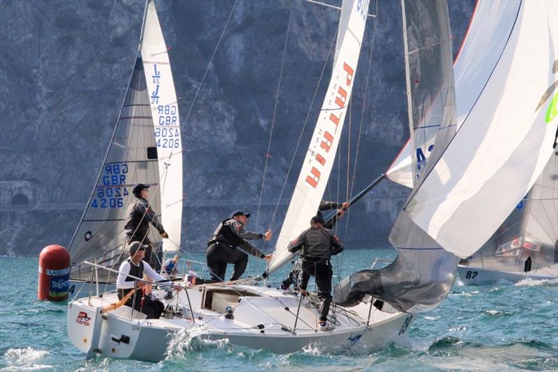 Day 2 - 40th J/24 World Championship photo copyright Elena Giolai taken at Fraglia Vela Riva and featuring the J/24 class