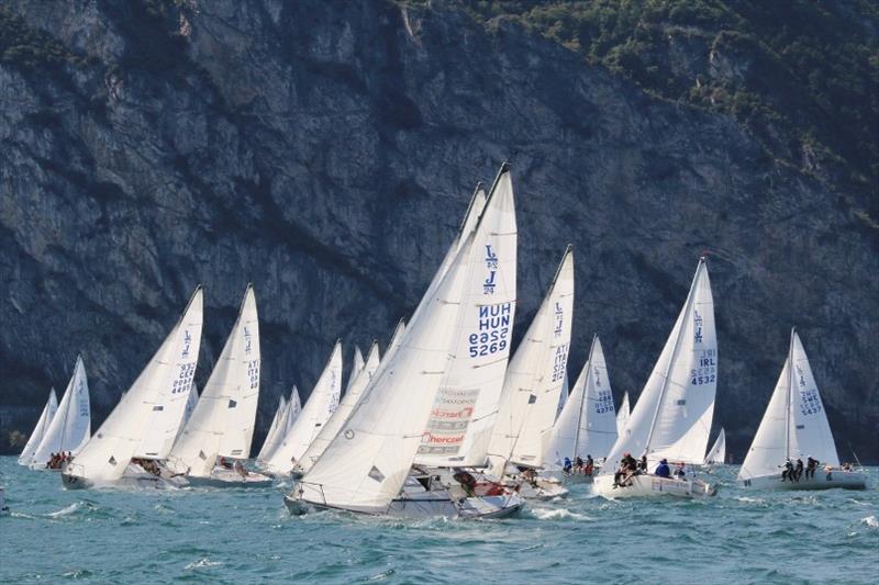 Day 2 - 40th J/24 World Championship photo copyright Elena Giolai taken at Fraglia Vela Riva and featuring the J/24 class