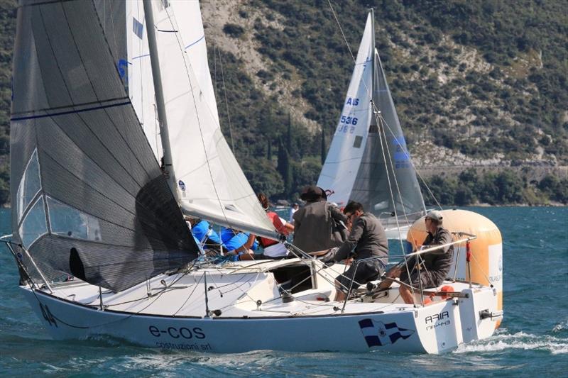 Day 2 - 40th J/24 World Championship photo copyright Elena Giolai taken at Fraglia Vela Riva and featuring the J/24 class