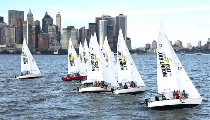 J/24 Racing at the Manhattan Yacht Club photo copyright Manhattan Yacht Club taken at Manhattan Yacht Club and featuring the J/24 class