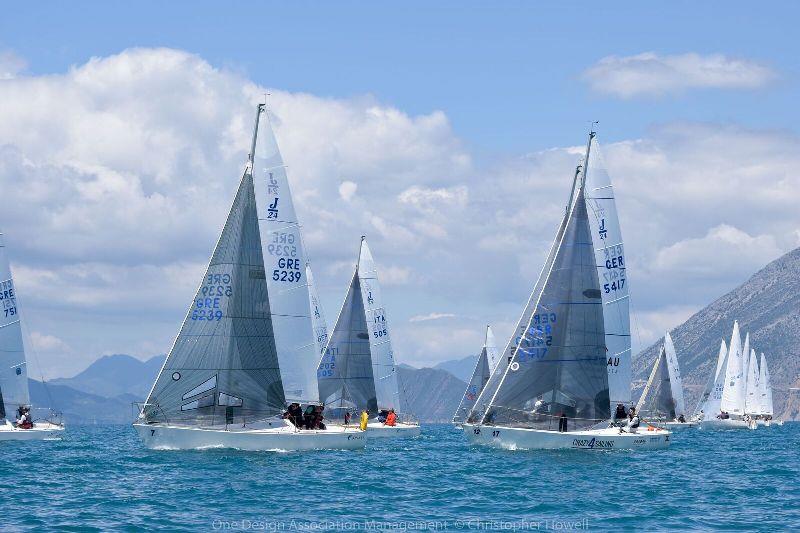 Day 2 - J/24 European Championship at Patras, Greece photo copyright Christopher Howell taken at  and featuring the J/24 class