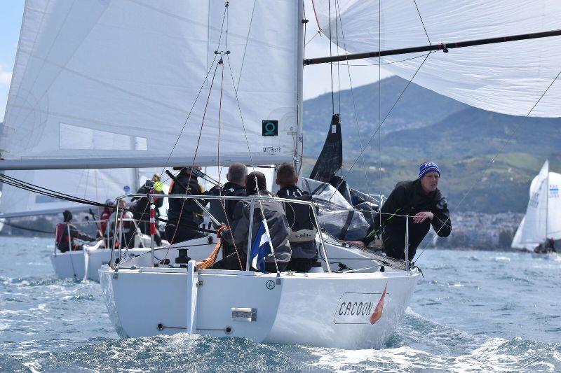 Day 1 - J/24 European Championship at Patras, Greece photo copyright Christopher Howell taken at  and featuring the J/24 class