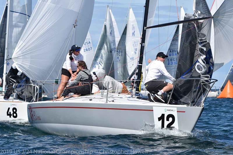 2019 J 24 National Championship photo copyright Christopher Howell taken at Rochester Yacht Club and featuring the J/24 class