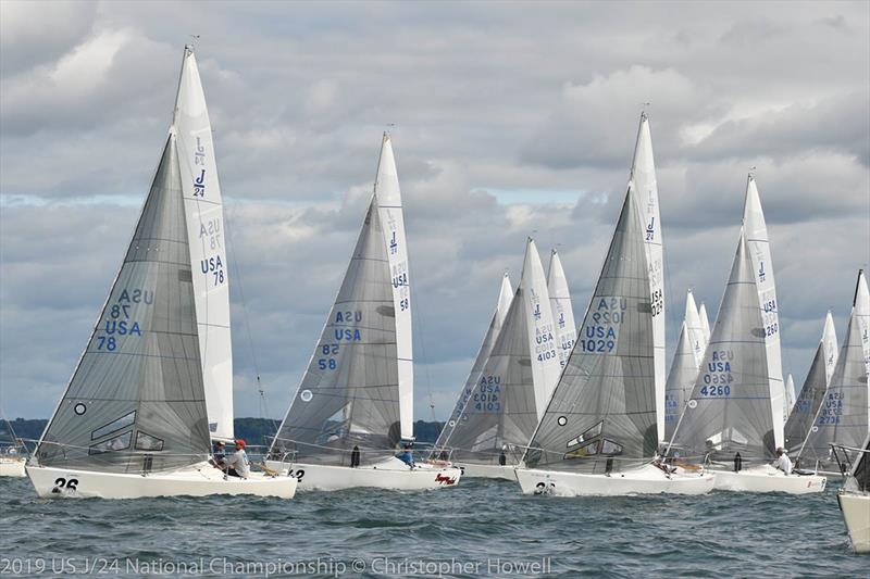 2019 J 24 National Championship - Day 2 photo copyright Christopher Howell taken at Rochester Yacht Club and featuring the J/24 class