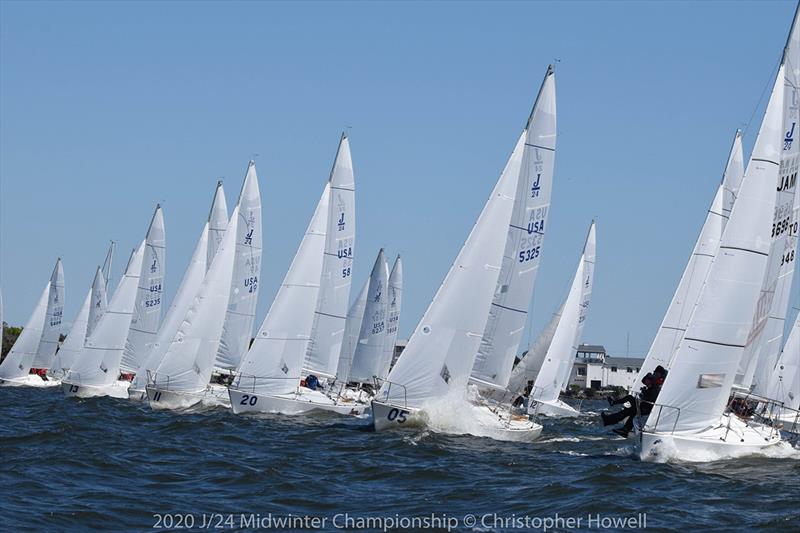 Day 2 - 2020 J/24 Midwinter Championship - photo © Christopher Howell