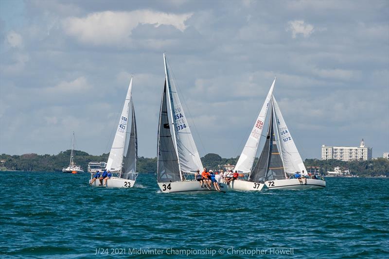 2021 J 24 Midwinter Championship photo copyright Christopher Howell taken at  and featuring the J/24 class