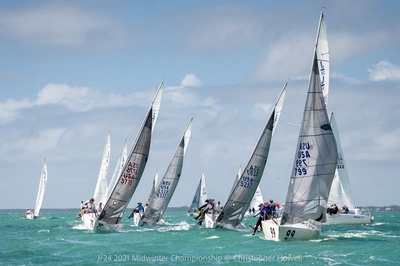 2021 J 24 Midwinter Championship - Day 3 photo copyright Christopher Howell taken at  and featuring the J/24 class