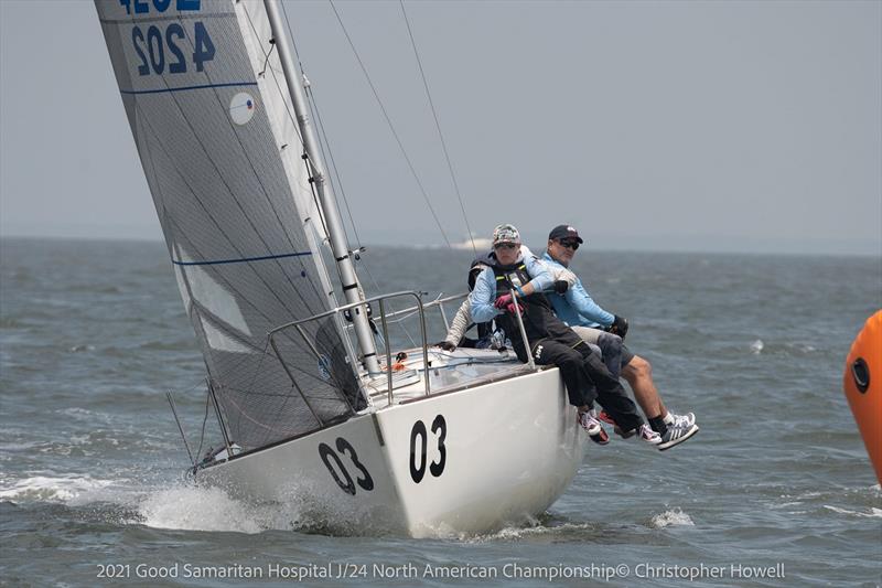 2021 Good Samaritan Hospital J/24 North American Championship - Day 2 photo copyright Christopher Howell taken at Sayville Yacht Club and featuring the J/24 class