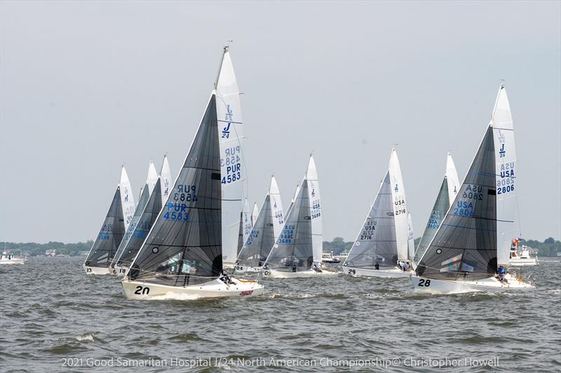 2021 Good Samaritan Hospital J/24 North American Championship - Day 2 photo copyright Christopher Howell taken at Sayville Yacht Club and featuring the J/24 class