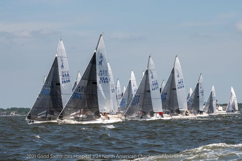 2021 Good Samaritan Hospital J/24 North American Championship - Day 3 photo copyright Christopher Howell taken at Sayville Yacht Club and featuring the J/24 class