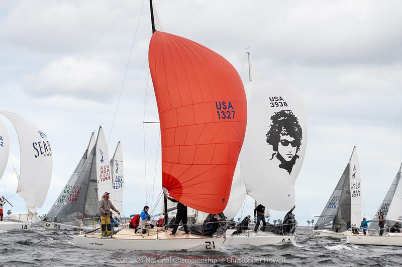 2021 J/24 US National Championship - Day 1 photo copyright Christopher Howell taken at Malletts Bay Boat Club and featuring the J/24 class