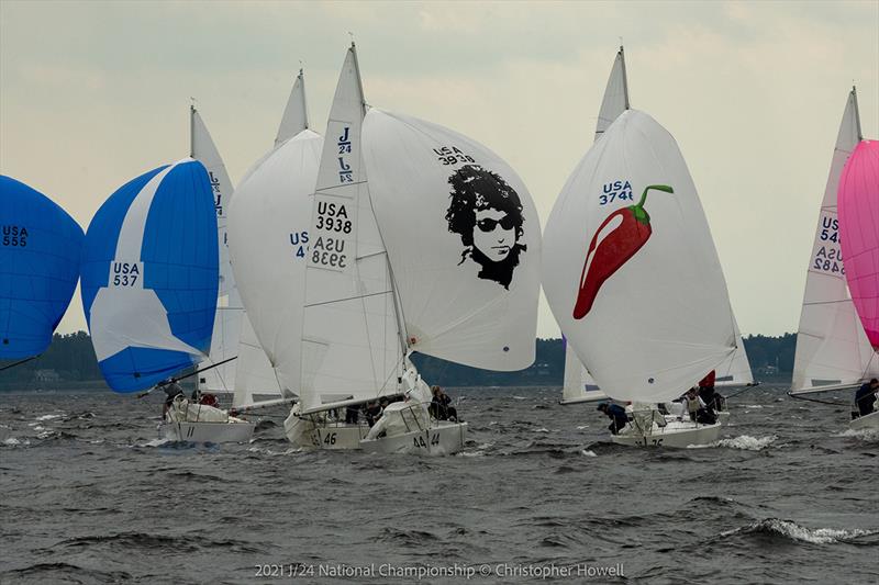 2021 J/24 US National Championship - Final Day photo copyright Christopher Howell taken at Malletts Bay Boat Club and featuring the J/24 class