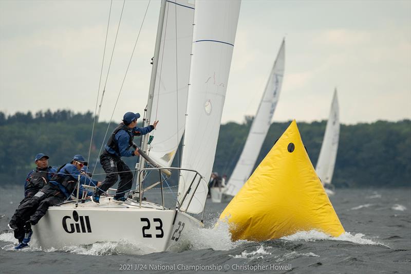 2021 J/24 US National Championship - Final Day photo copyright Christopher Howell taken at Malletts Bay Boat Club and featuring the J/24 class