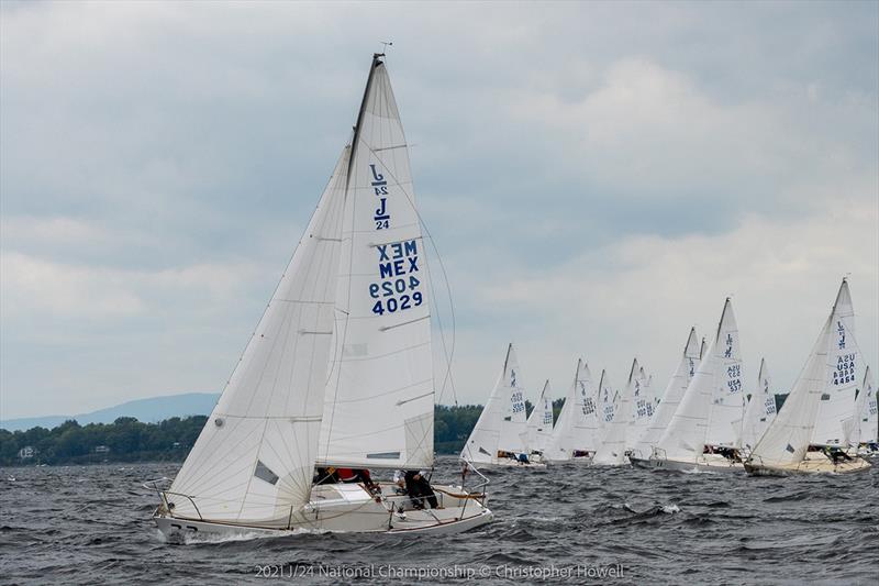 2021 J/24 US National Championship - Final Day photo copyright Christopher Howell taken at Malletts Bay Boat Club and featuring the J/24 class