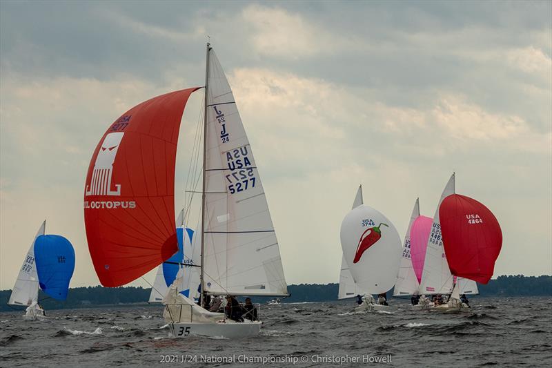 2021 J/24 US National Championship - Final Day photo copyright Christopher Howell taken at Malletts Bay Boat Club and featuring the J/24 class