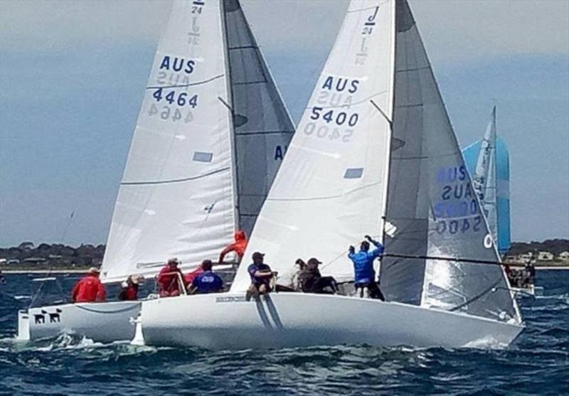 Stamped Urgent top three-way tie at Australia J/24 NSW State Championships