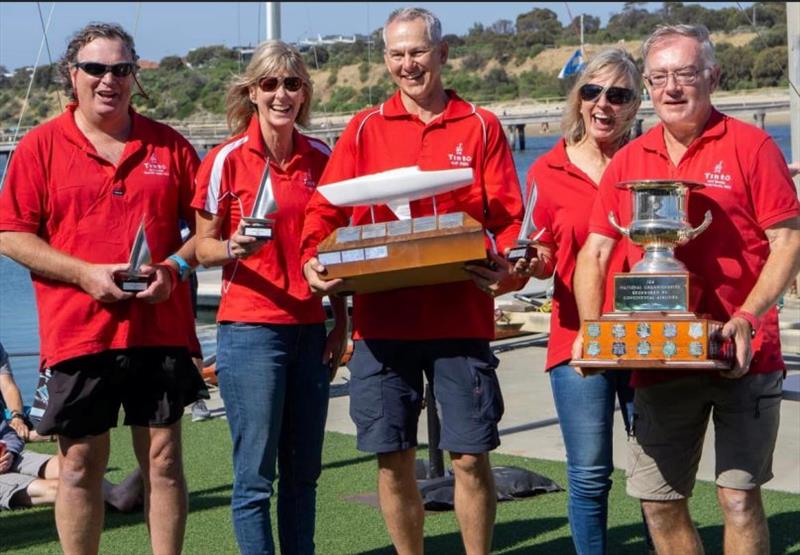 Steve Wright and the crew of Tinto J/24 Australian Champions - 2022 Australian J/24 Nationals - photo © J24 Victoria