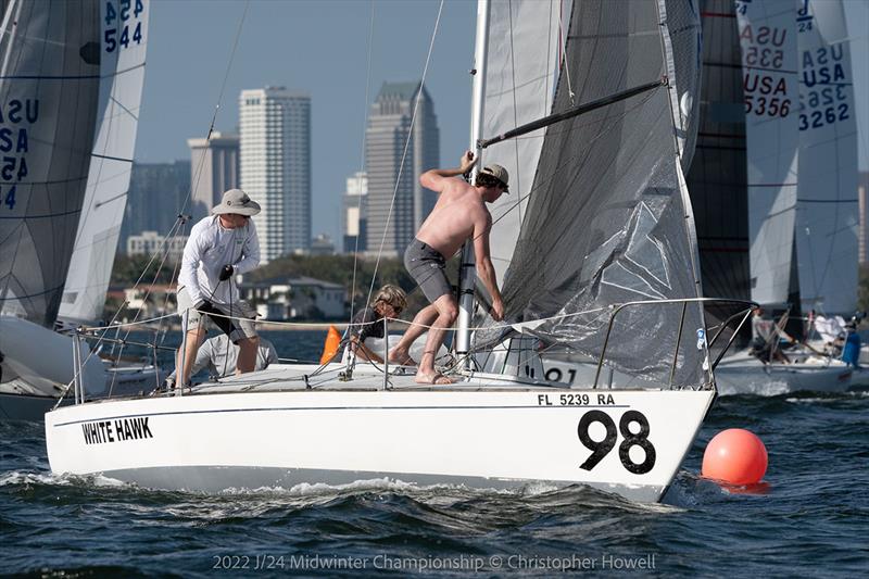 2022 J/24 Midwinter Championship photo copyright Christopher Howell taken at Davis Island Yacht Club and featuring the J/24 class