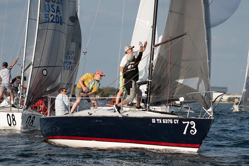 2022 J/24 Midwinter Championship - Day 2 photo copyright Christopher Howell taken at Davis Island Yacht Club and featuring the J/24 class