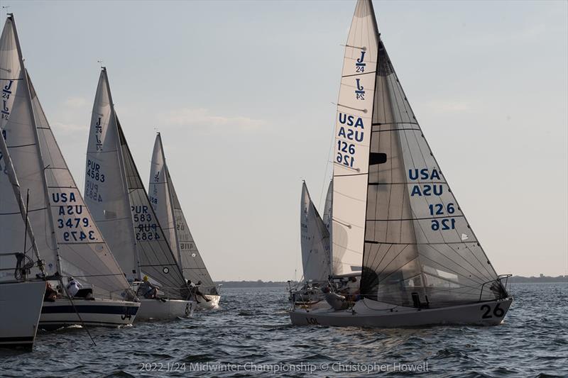 2022 J/24 Midwinter Championship - Day 2 photo copyright Christopher Howell taken at Davis Island Yacht Club and featuring the J/24 class