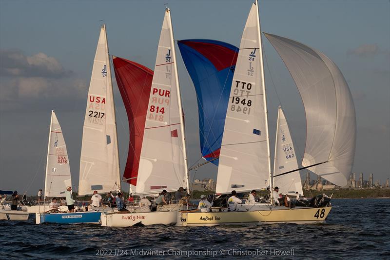 2022 J/24 Midwinter Championship - Day 2 photo copyright Christopher Howell taken at Davis Island Yacht Club and featuring the J/24 class