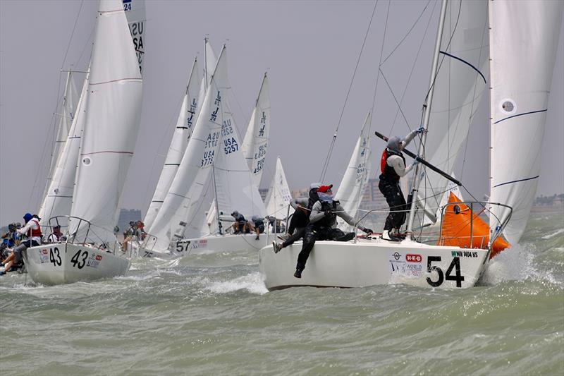 2022 J24 World Championship - Day 3 photo copyright Emily Stokes taken at Corpus Christi Yacht Club and featuring the J/24 class