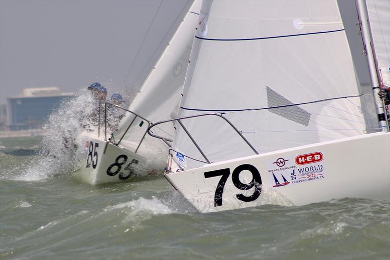 2022 J24 World Championship - Day 4 photo copyright Emily Stokes taken at Corpus Christi Yacht Club and featuring the J/24 class