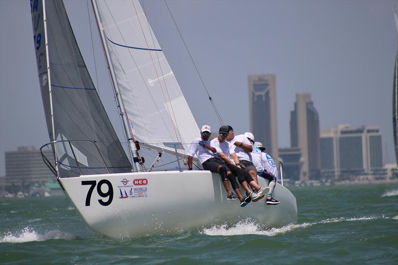 2022 J24 World Championship - Final Day photo copyright Emily Stokes taken at Corpus Christi Yacht Club and featuring the J/24 class