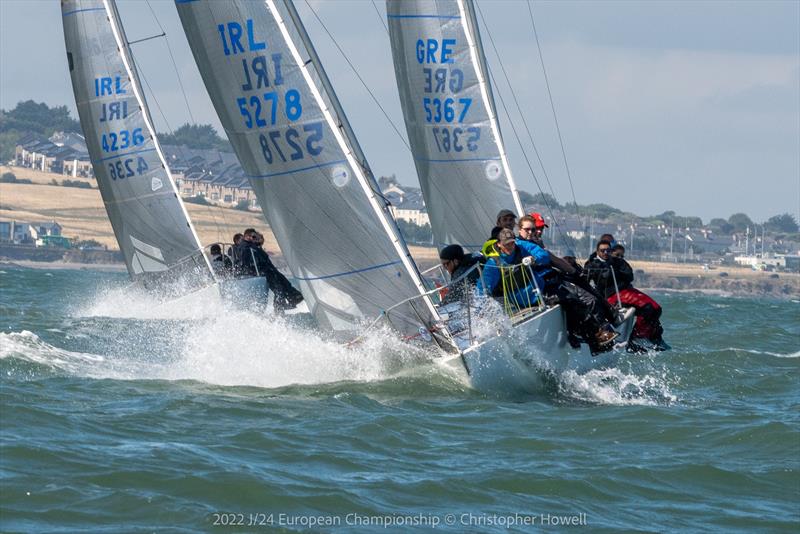 2022 J/24 European Championship day 3 photo copyright Christopher Howell taken at Howth Yacht Club and featuring the J/24 class