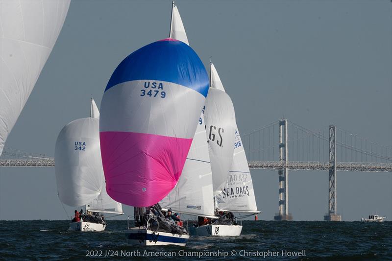 2022 J/24 North American Championship - Day 2 photo copyright Christopher Howell taken at Severn Sailing Association and featuring the J/24 class