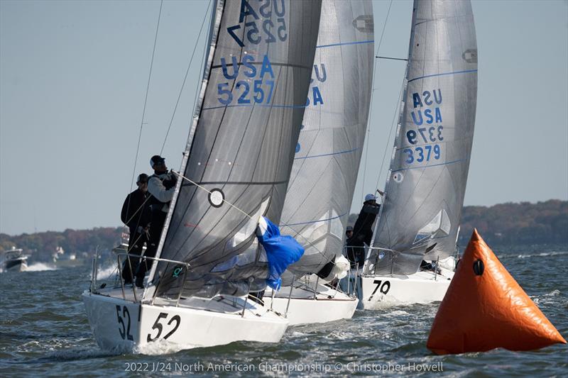 2022 J/24 North American Championship - Day 2 photo copyright Christopher Howell taken at Severn Sailing Association and featuring the J/24 class