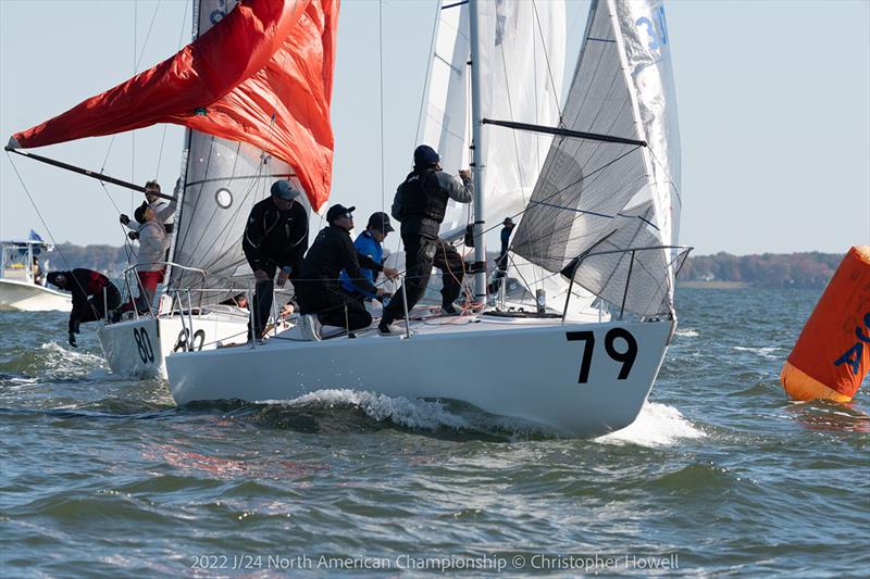 2022 J/24 North American Championship - Day 2 photo copyright Christopher Howell taken at Severn Sailing Association and featuring the J/24 class