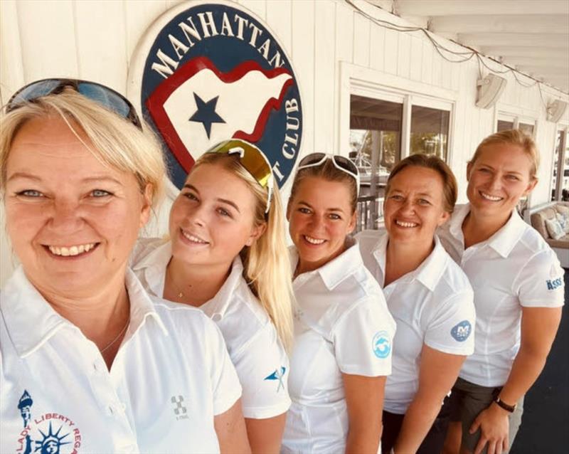 Swedish Women's Team - Lady Liberty Regatta photo copyright Swedish J/24 Class Association taken at Manhattan Yacht Club and featuring the J/24 class